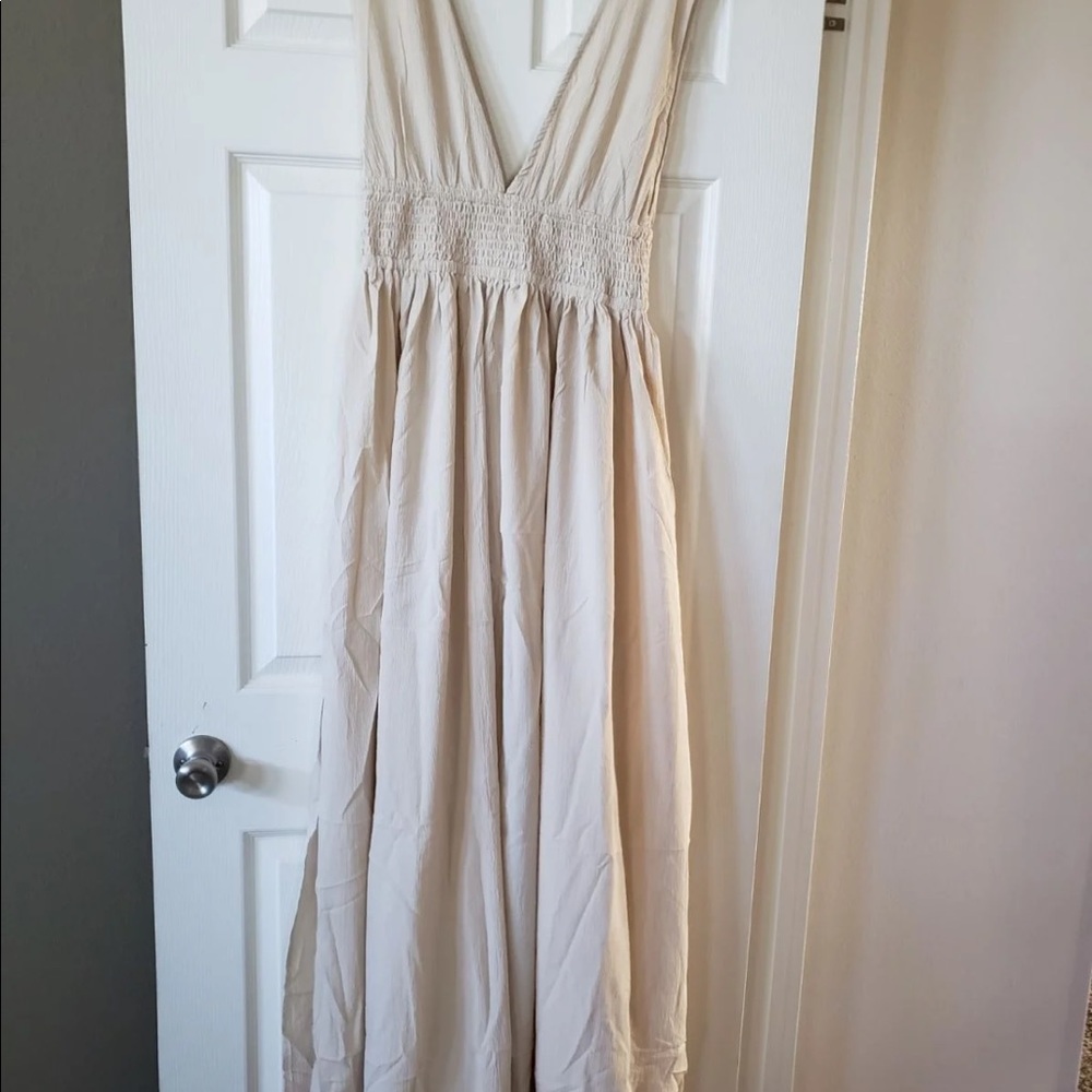 Apricot maxi dress L - Picture 2 of 2
